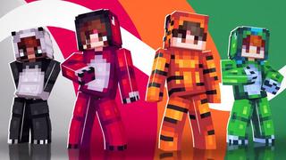 Thumbnail of the Minecraft Bedrock Marketplace product Teen Zoo Onesies created by 4KS Studios.