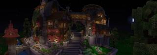 Panorama of the Minecraft Bedrock Marketplace product The Lazy Bunker created by 4KS Studios.