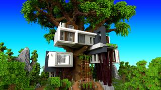 Thumbnail of the Minecraft Bedrock Marketplace product Tree House Mansion created by 4KS Studios.