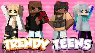 Thumbnail of the Minecraft Bedrock Marketplace product Trendy Teens created by 4KS Studios.