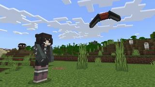 Screenshot of the Minecraft Bedrock Marketplace product Ultimate Boomerangs created by 4KS Studios.