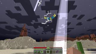 Screenshot of the Minecraft Bedrock Marketplace product Ultimate Boomerangs created by 4KS Studios.