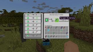 Screenshot of the Minecraft Bedrock Marketplace product Ultimate Boomerangs created by 4KS Studios.
