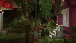 Screenshot of the Minecraft Bedrock Marketplace product Underground Paradise created by 4KS Studios.