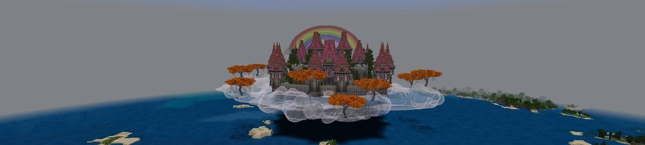 Panorama of the Minecraft Bedrock Marketplace product Unicorn Castle created by 4KS Studios.