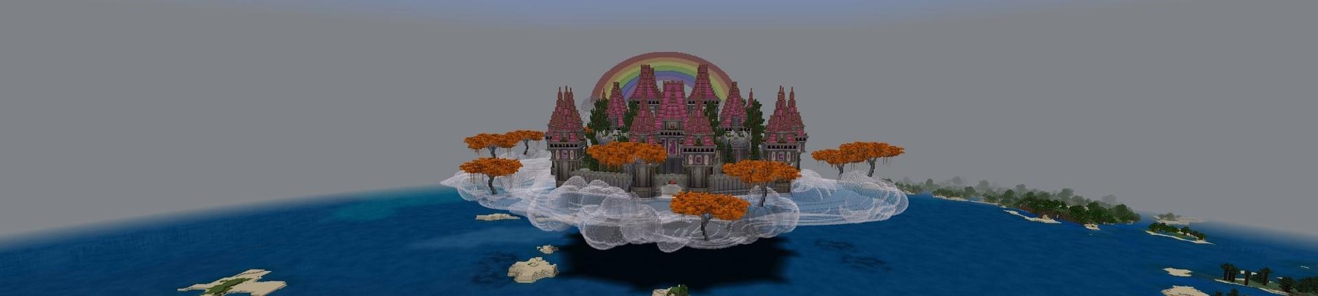 Panorama of the Minecraft Bedrock Marketplace product Unicorn Castle created by 4KS Studios.