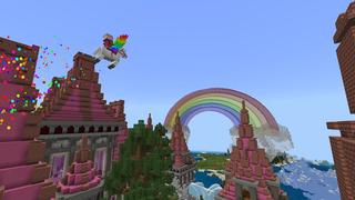 Screenshot of the Minecraft Bedrock Marketplace product Unicorn Castle created by 4KS Studios.