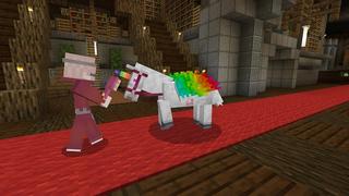 Screenshot of the Minecraft Bedrock Marketplace product Unicorn Castle created by 4KS Studios.