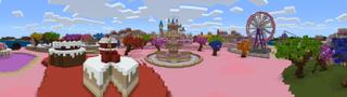 Panorama of the Minecraft Bedrock Marketplace product Unicorn Island created by 4KS Studios.