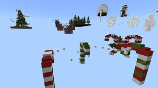 Screenshot of the Minecraft Bedrock Marketplace product Winter Parkour created by 4KS Studios.