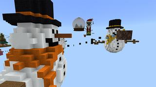 Screenshot of the Minecraft Bedrock Marketplace product Winter Parkour created by 4KS Studios.