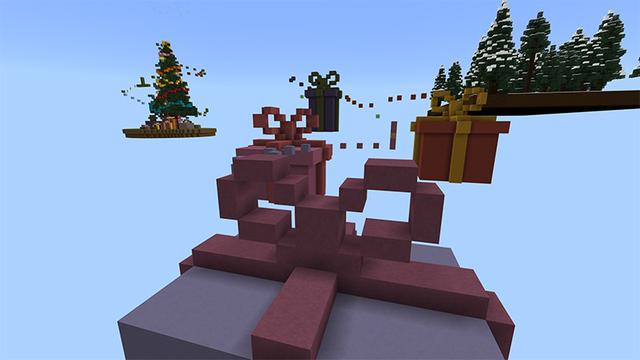 Screenshot of the Minecraft Bedrock Marketplace product Winter Parkour created by 4KS Studios.