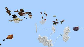 Screenshot of the Minecraft Bedrock Marketplace product Winter Parkour created by 4KS Studios.