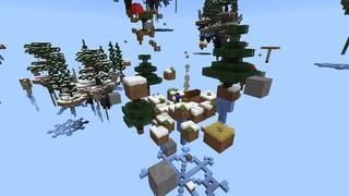 Screenshot of the Minecraft Bedrock Marketplace product Winter Skyblock created by 4KS Studios.