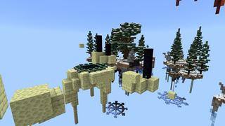 Screenshot of the Minecraft Bedrock Marketplace product Winter Skyblock created by 4KS Studios.