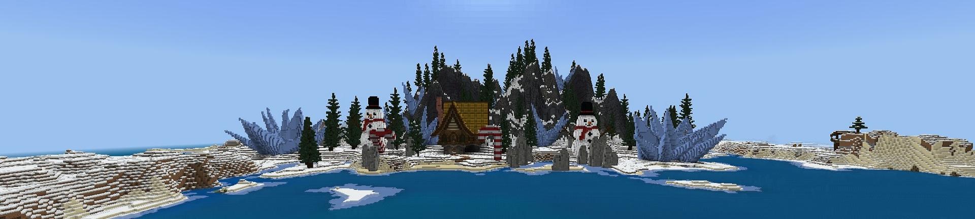 Panorama of the Minecraft Bedrock Marketplace product Winter Underground Base created by 4KS Studios.