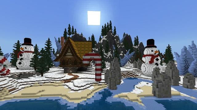 Screenshot of the Minecraft Bedrock Marketplace product Winter Underground Base created by 4KS Studios.