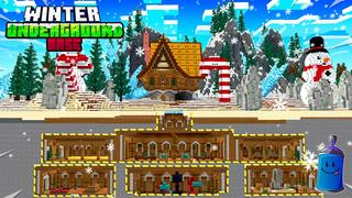 Thumbnail of the Minecraft Bedrock Marketplace product Base subterrânea de inverno created by 4KS Studios.