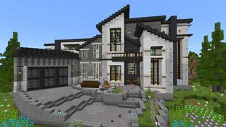 Screenshot of the Minecraft Bedrock Marketplace product World's Richest Mansion created by 4KS Studios.