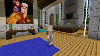 Screenshot of the Minecraft Bedrock Marketplace product World's Richest Mansion created by 4KS Studios.