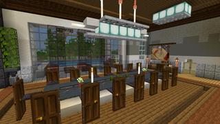 Screenshot of the Minecraft Bedrock Marketplace product World's Richest Mansion created by 4KS Studios.