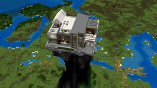 Screenshot of the Minecraft Bedrock Marketplace product World's Tallest Mansion created by 4KS Studios.
