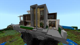 Screenshot of the Minecraft Bedrock Marketplace product World's Tallest Mansion created by 4KS Studios.