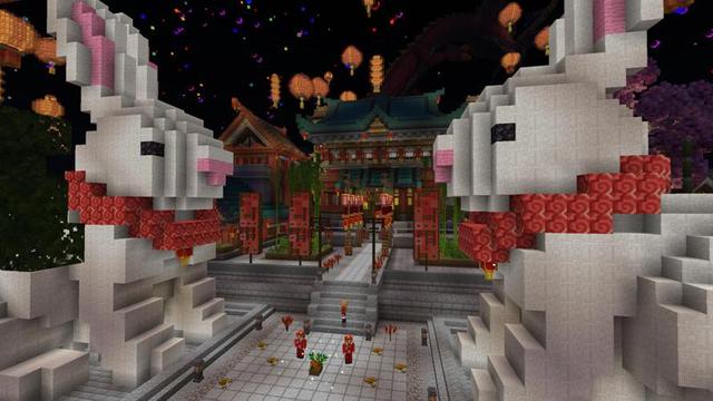 Screenshot of the Minecraft Bedrock Marketplace product Year of the Rabbit created by 4KS Studios.
