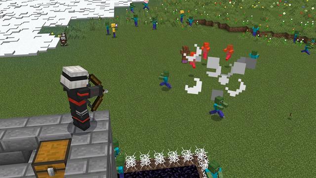 Screenshot of the Minecraft Bedrock Marketplace product Zombie Apocalypse Fortress created by 4KS Studios.