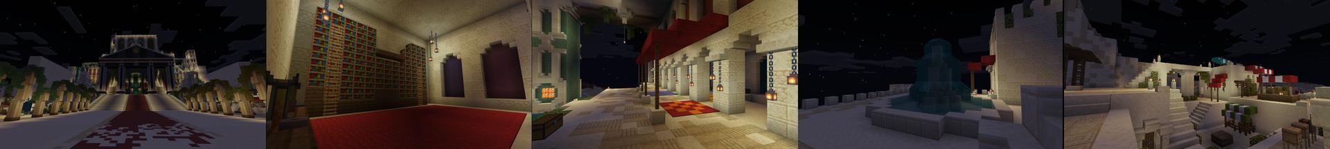 Panorama of the Minecraft Bedrock Marketplace product Better Desert Temples created by 5 Frame Studios.