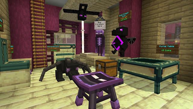 Screenshot of the Minecraft Bedrock Marketplace product Biome Furniture created by 5 Frame Studios.