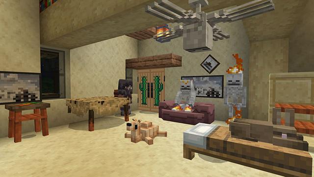 Screenshot of the Minecraft Bedrock Marketplace product Biome Furniture created by 5 Frame Studios.