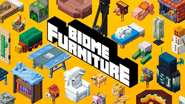 Thumbnail of the Minecraft Bedrock Marketplace product Biome Furniture created by 5 Frame Studios.
