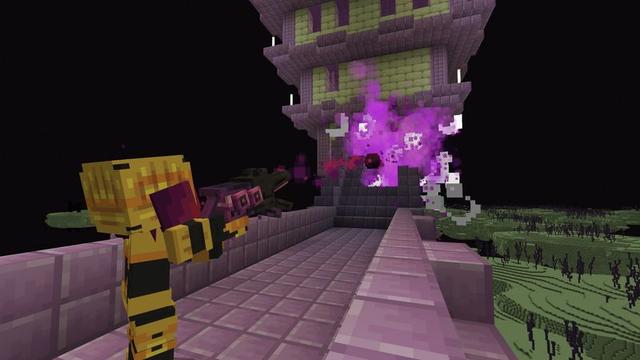 Screenshot of the Minecraft Bedrock Marketplace product Blasters Pack created by 5 Frame Studios.