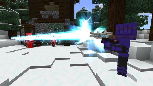 Screenshot of the Minecraft Bedrock Marketplace product Blasters Pack created by 5 Frame Studios.