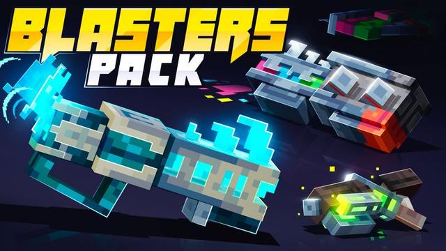 Thumbnail of the Minecraft Bedrock Marketplace product Blasters Pack created by 5 Frame Studios.