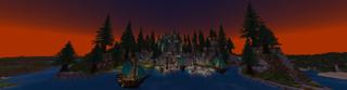 Panorama of the Minecraft Bedrock Marketplace product Castle Base created by 5 Frame Studios.