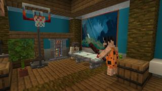 Screenshot of the Minecraft Bedrock Marketplace product Cave Furniture created by 5 Frame Studios.