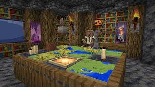 Screenshot of the Minecraft Bedrock Marketplace product Cave Furniture created by 5 Frame Studios.