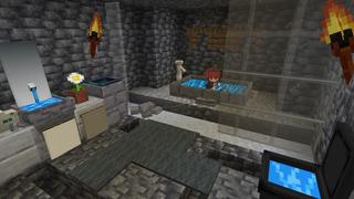 Screenshot of the Minecraft Bedrock Marketplace product Cave Furniture created by 5 Frame Studios.