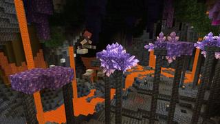 Screenshot of the Minecraft Bedrock Marketplace product Cave Furniture created by 5 Frame Studios.