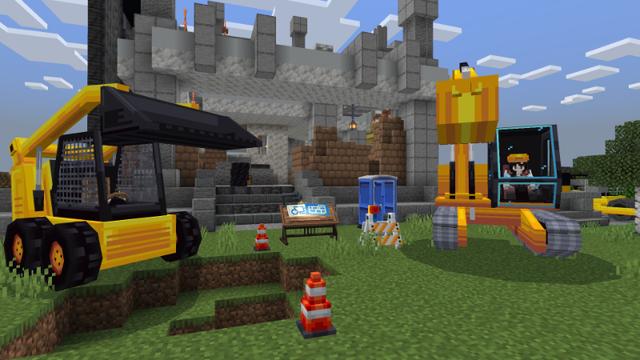 Screenshot of the Minecraft Bedrock Marketplace product Construction Pack created by 5 Frame Studios.