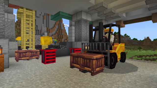 Screenshot of the Minecraft Bedrock Marketplace product Construction Pack created by 5 Frame Studios.
