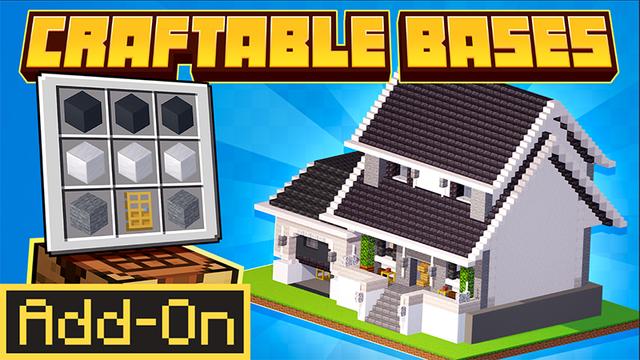 Thumbnail of the Minecraft Bedrock Marketplace product Craftable Bases Add-On created by 5 Frame Studios.