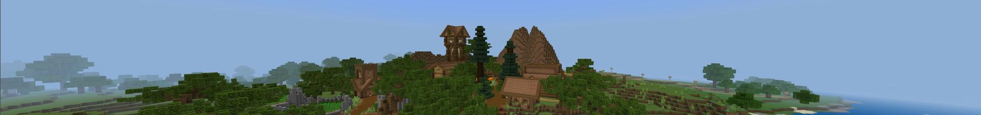 Panorama of the Minecraft Bedrock Marketplace product Craftable Builds created by 5 Frame Studios.