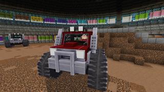 Screenshot of the Minecraft Bedrock Marketplace product Craftable Monster Trucks created by 5 Frame Studios.