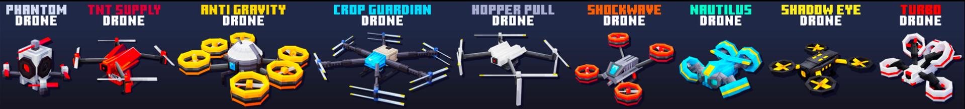 Panorama of the Minecraft Bedrock Marketplace product Drones Pack created by 5 Frame Studios.