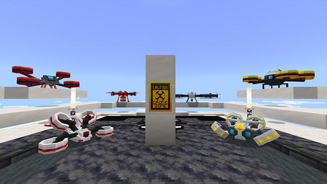 Screenshot of the Minecraft Bedrock Marketplace product Drones Pack created by 5 Frame Studios.