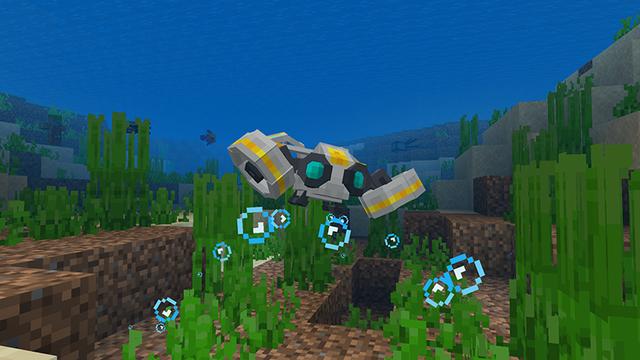 Screenshot of the Minecraft Bedrock Marketplace product Drones Pack created by 5 Frame Studios.