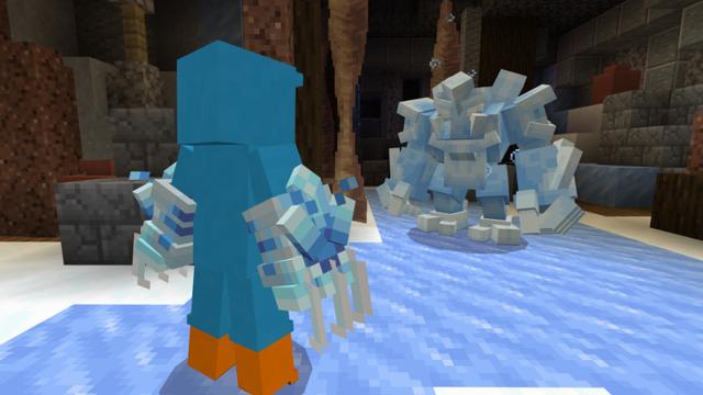 Screenshot of the Minecraft Bedrock Marketplace product Elemental Weapons created by 5 Frame Studios.